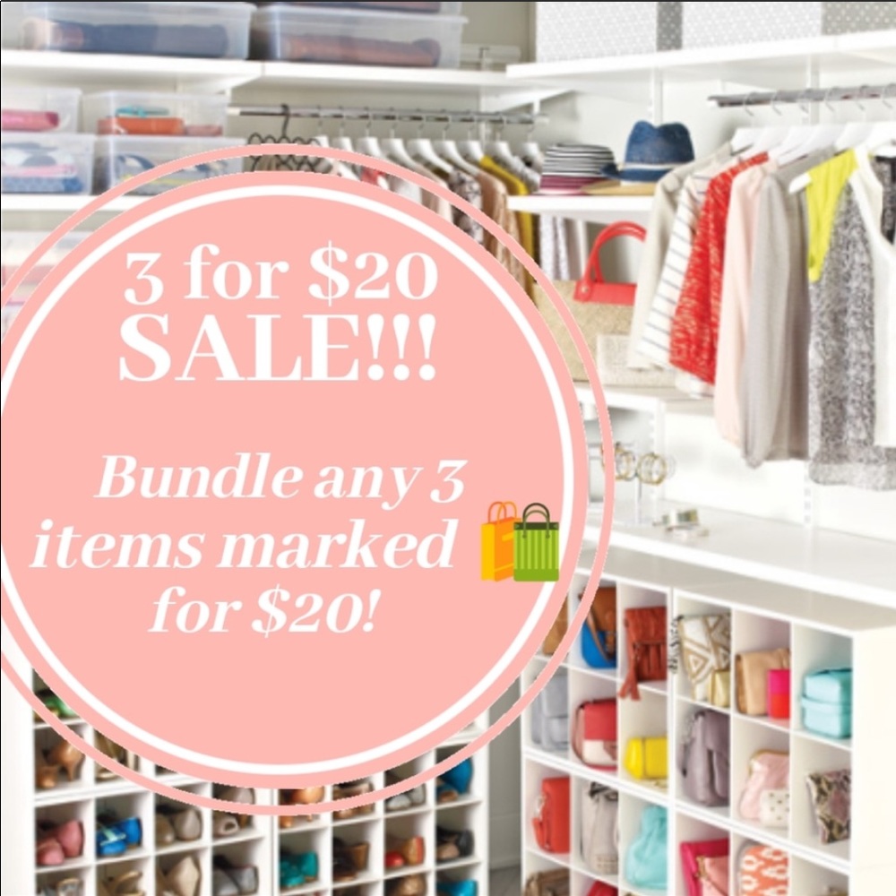 Bundle any 3 items for a 20% off discount!